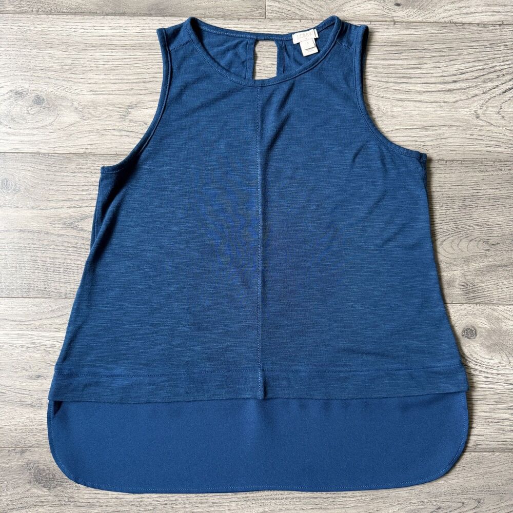 J. Crew Mixed Media Sleeveless Keyhole Tank - Size‎ Small